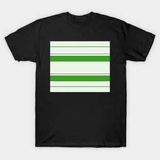 Strips - green and white. T-Shirt